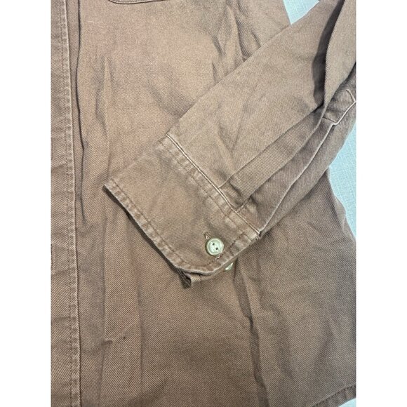 Pendleton Men’s Brown Button Front Shirt Medium Cotton Workwear Casual - Picture 4 of 10